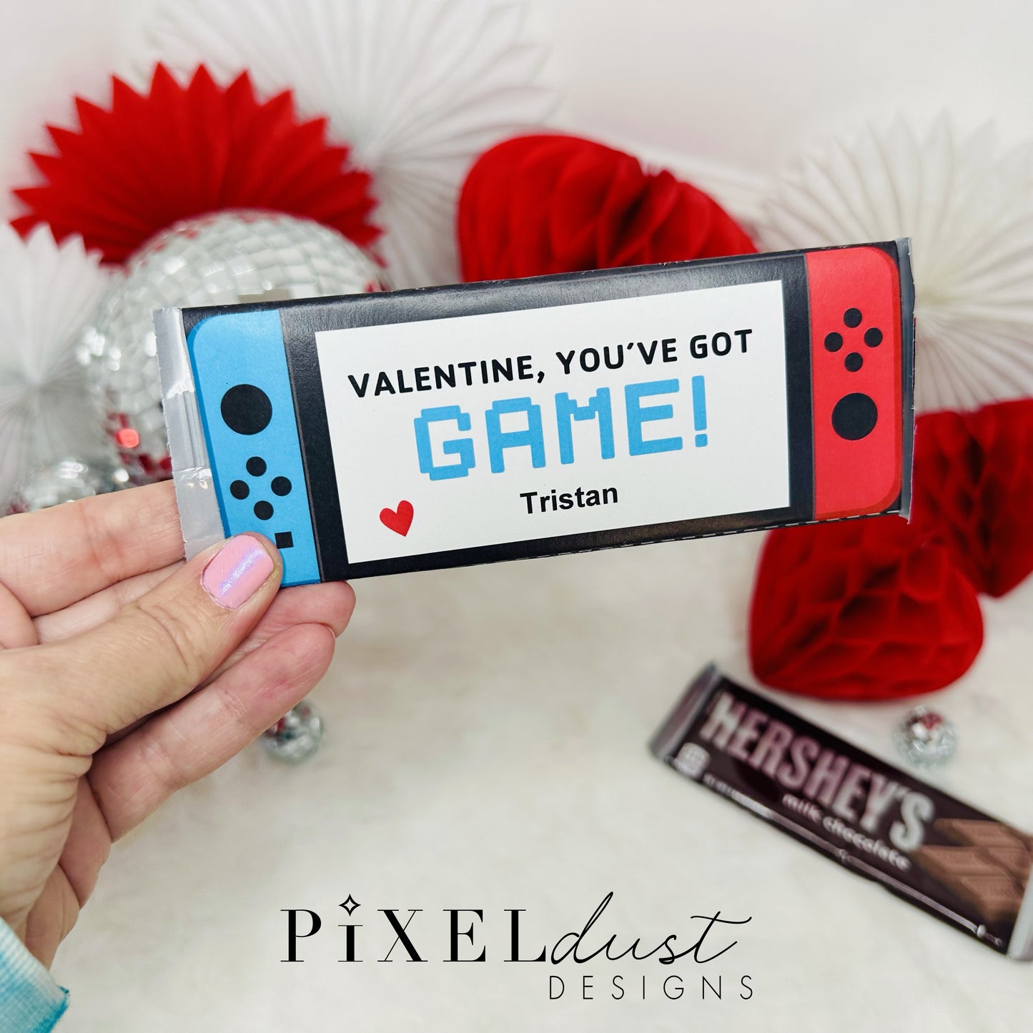 Video Game Printable Valentine Candy Cards