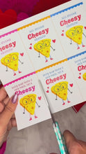 Load and play video in Gallery viewer, Cheesy Cheese Printable Valentine Cards for Kids
