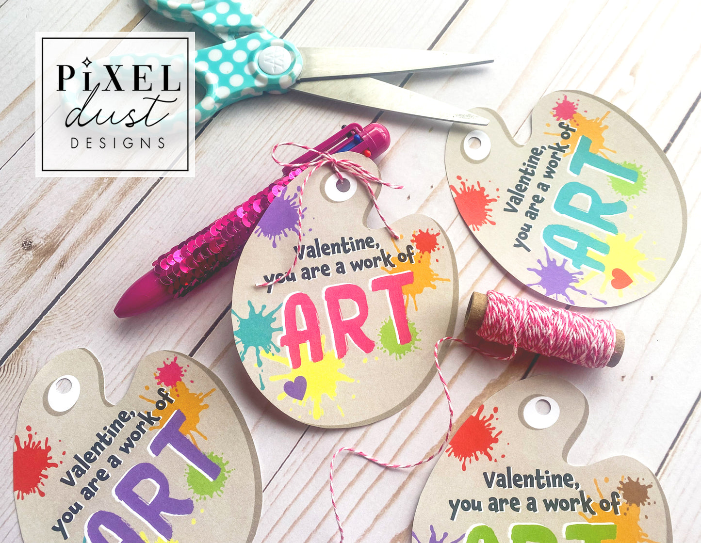 Art Paint Palette Artist Valentines