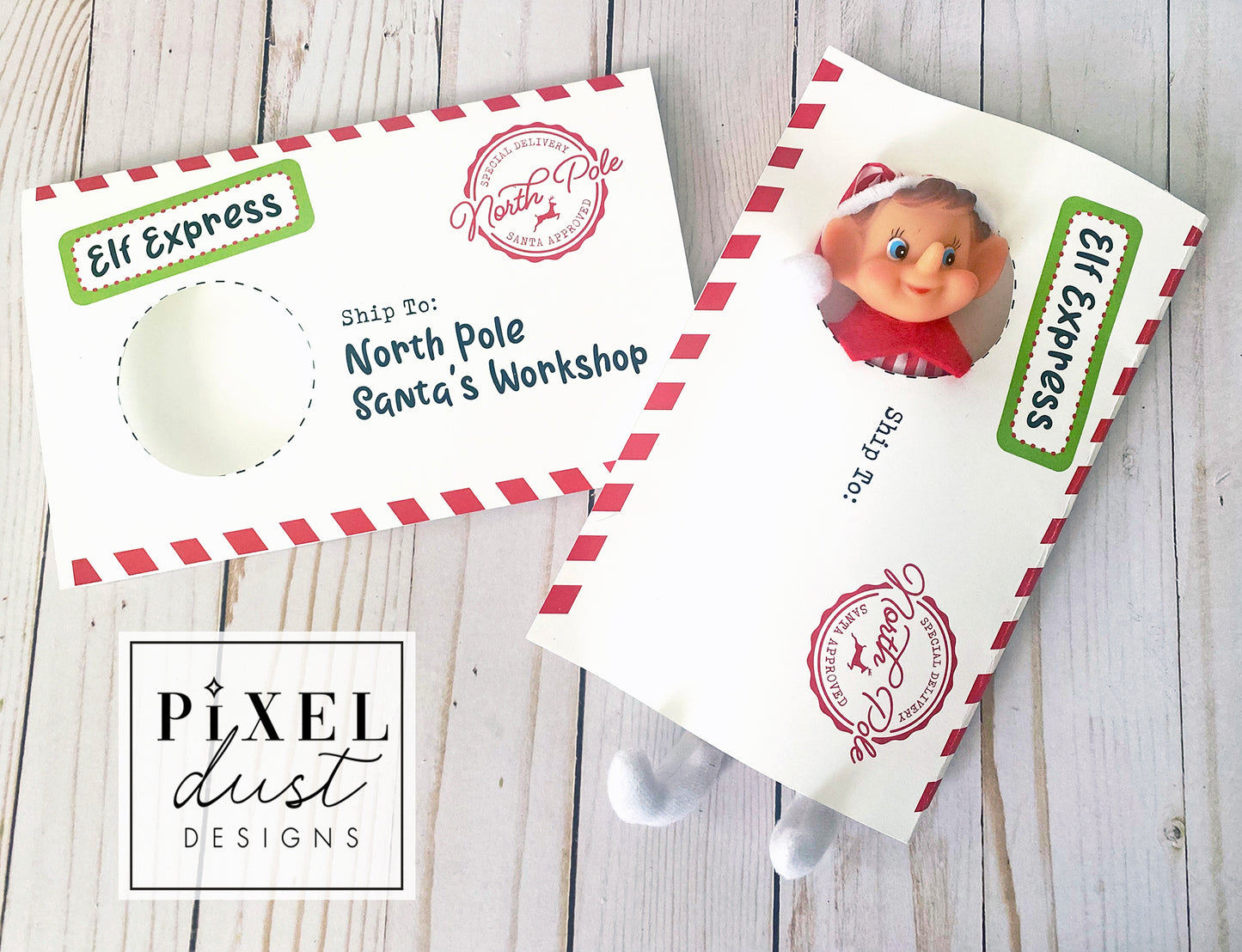 Printable Scout Elf Envelopes, Elf Outfit Props