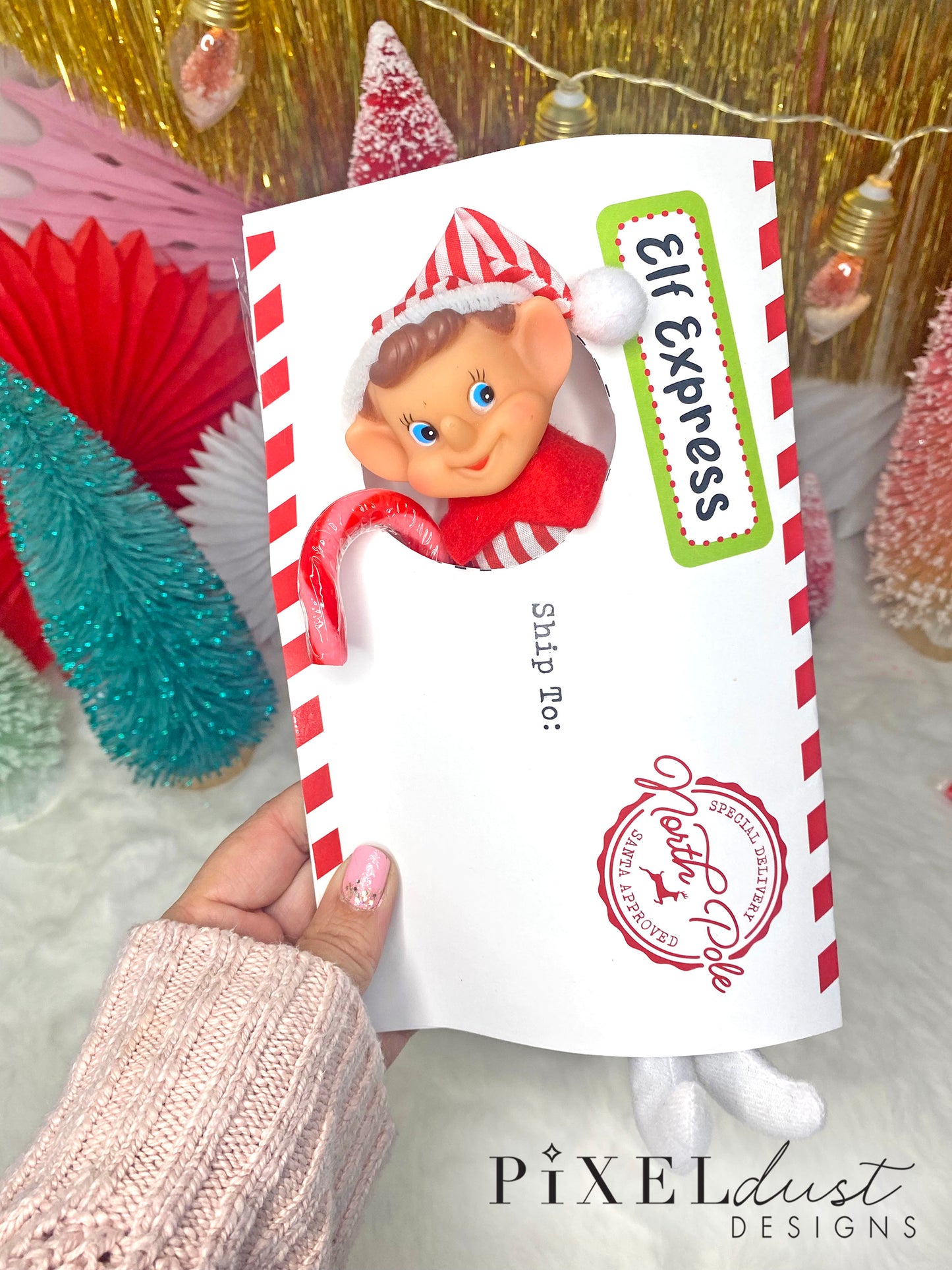 Printable Scout Elf Envelopes, Elf Outfit Props