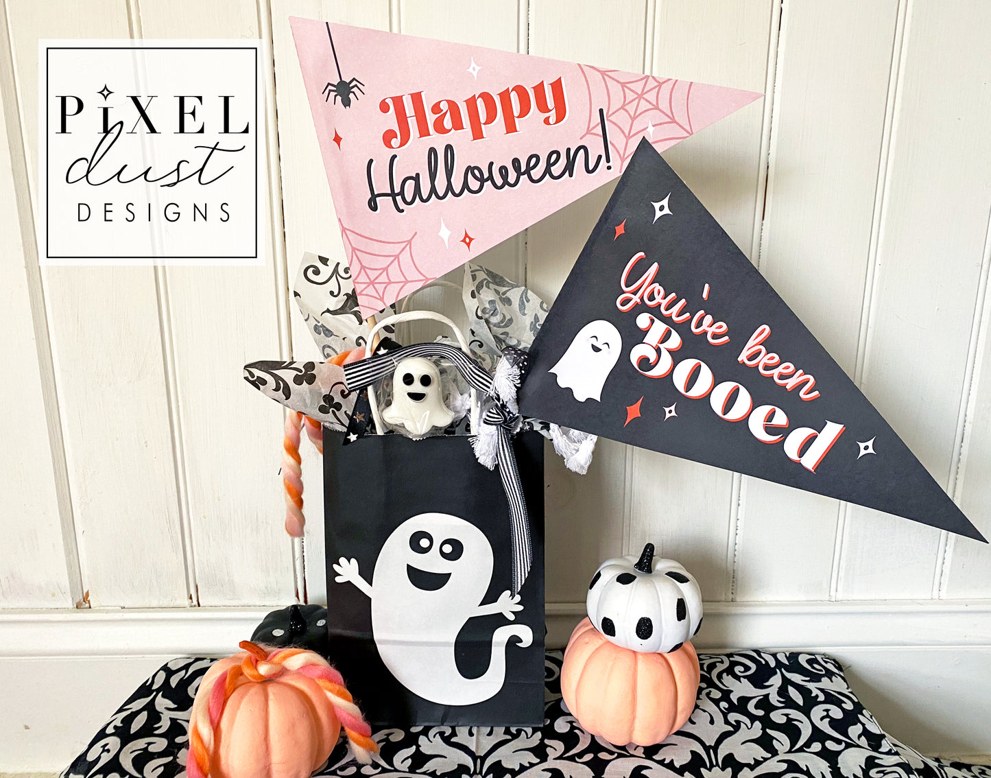 Halloween Printable Pennant Flags - You've Been Booed Set