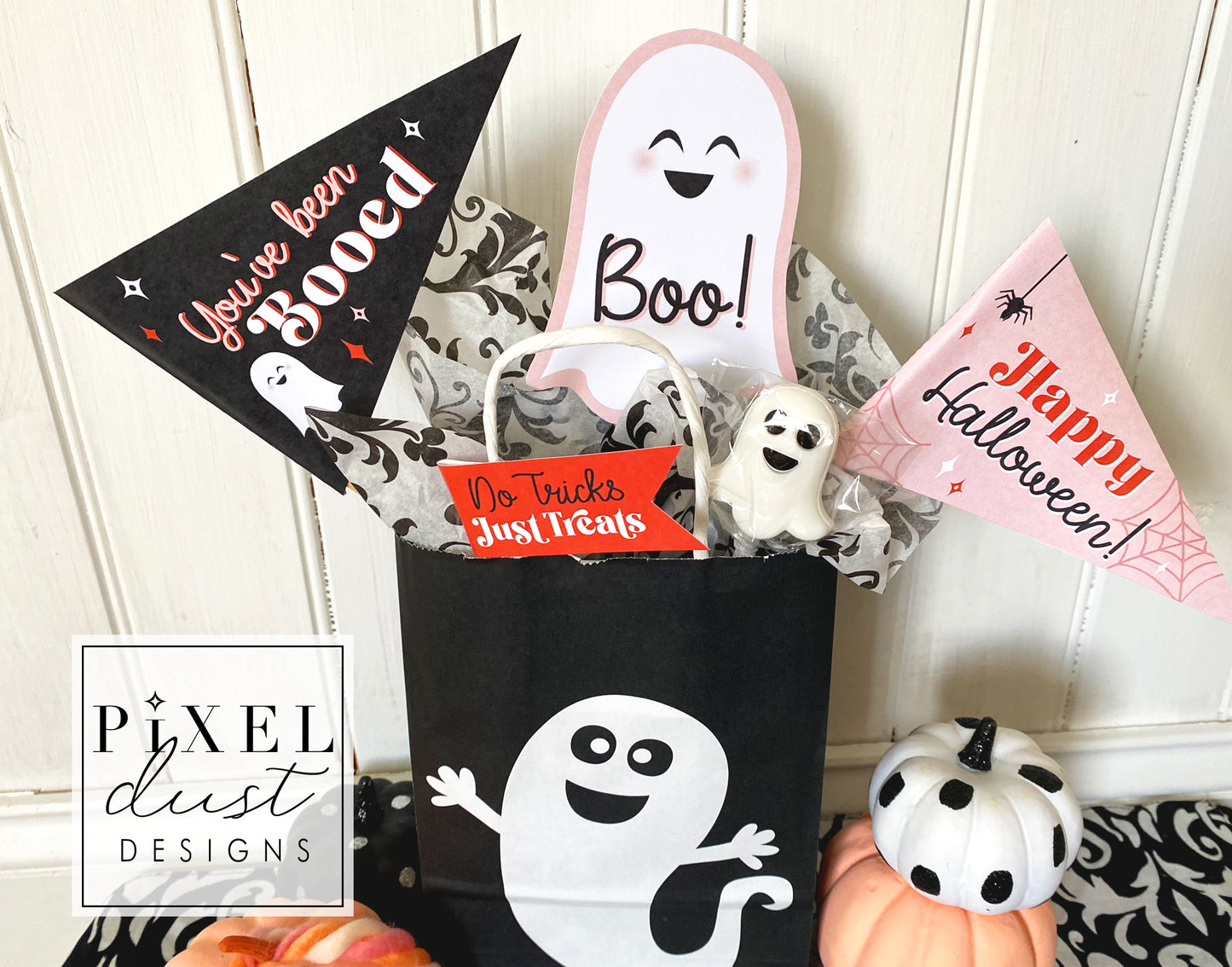 Halloween Printable Pennant Flags - You've Been Booed Set