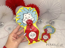 Load image into Gallery viewer, Thing 1 and Thing 2 - Dr. Seuss Week Treat Cards
