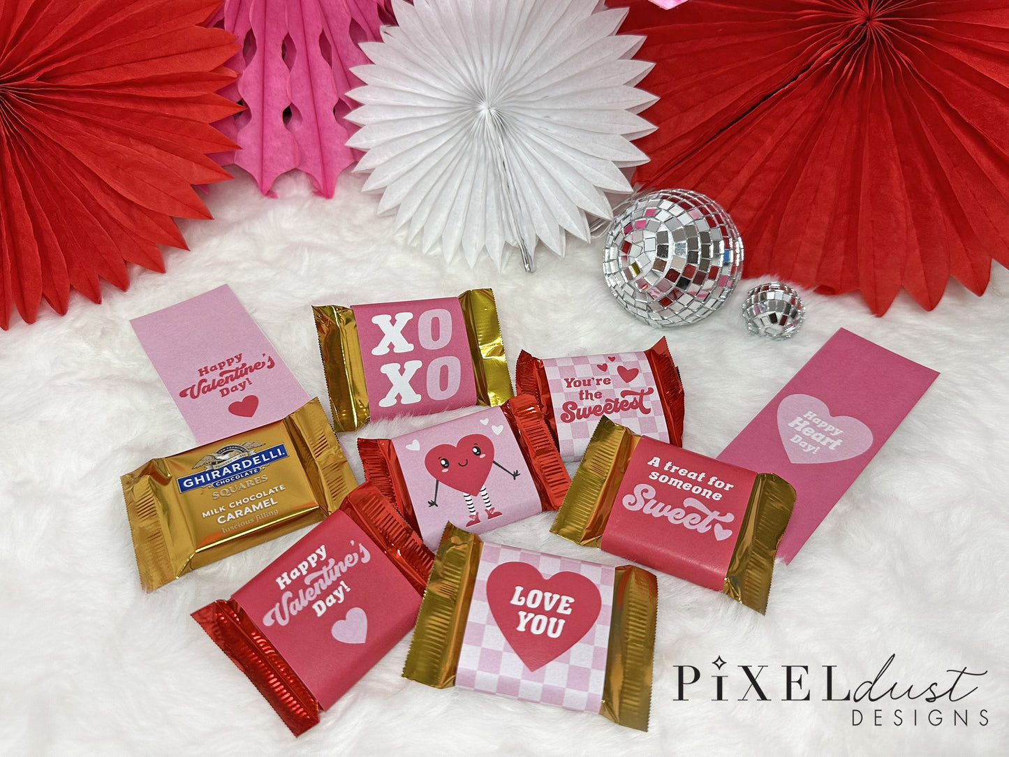Printable Valentine Candy Bar / Gift Card Wrappers