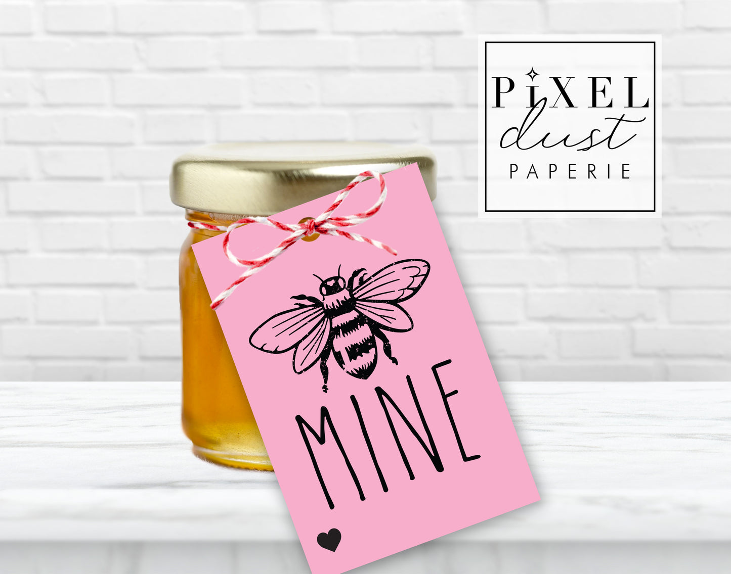 Bee Mine Gift Tags, Valentine's Day Treat Cards