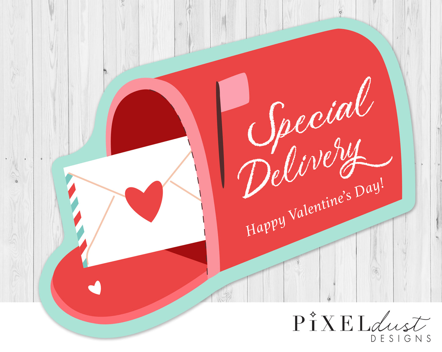 Valentine Mailbox Special Delivery Printable Cards
