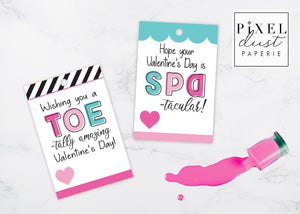 Printable Valentine's Day Nail Polish Gift Tags