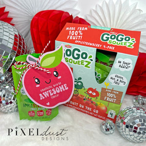 Apple Printable Valentine Cards for Kids and Toddlers - Applesauce Valentines