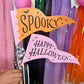 Boo La La Halloween Party Decor Set, Printable Flags, Picks and Signs