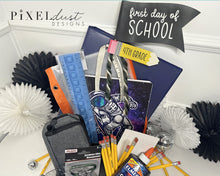 Load image into Gallery viewer, First &amp; Last Day of School Printable Pennant Flags, Back to School Bundle, Lunchbox Notes
