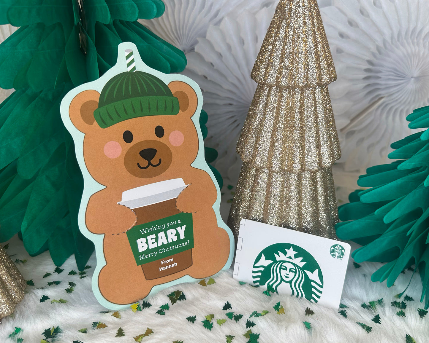Bearista Coffee Printable Gift Card Holder