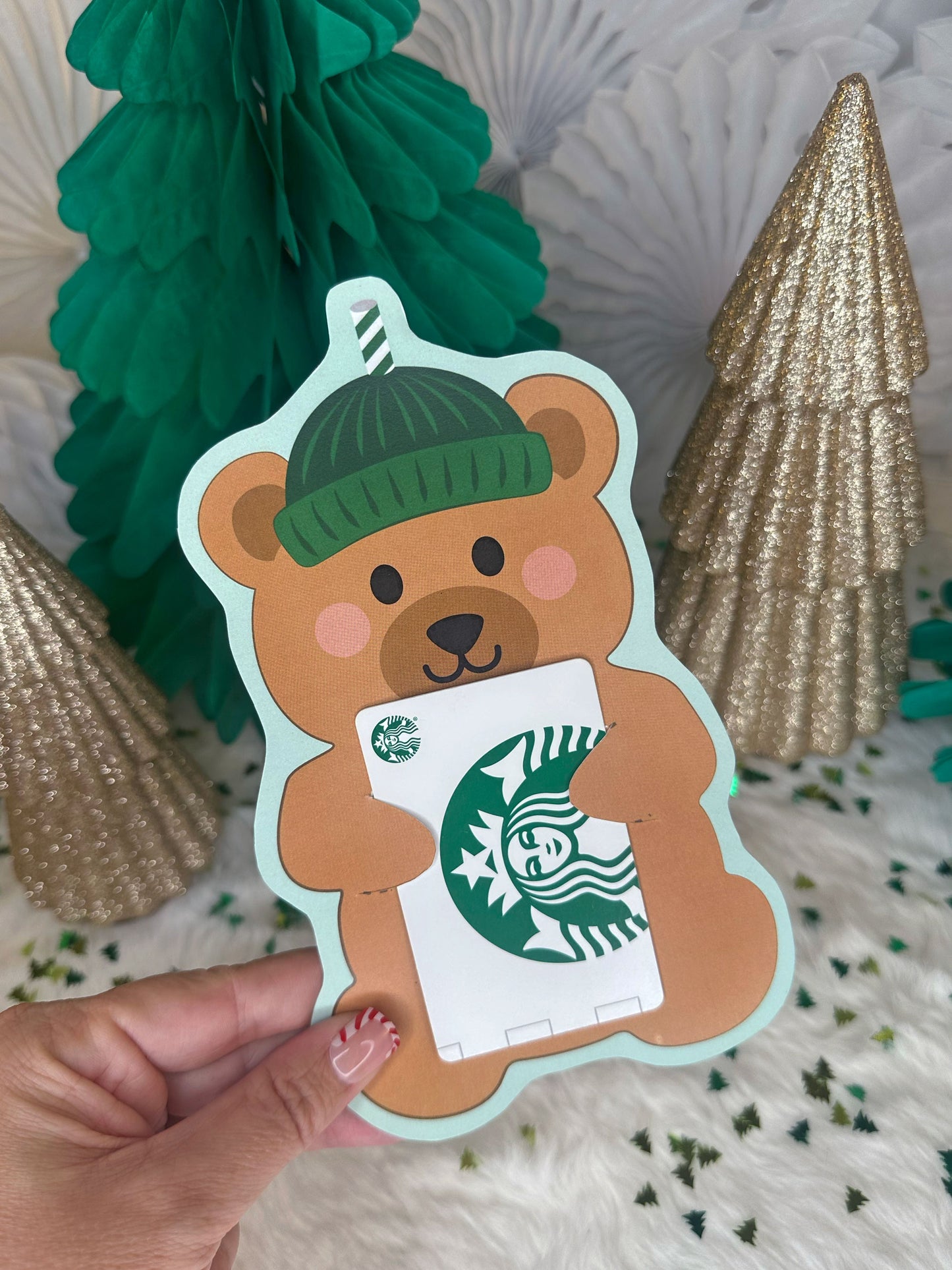Bearista Coffee Printable Gift Card Holder