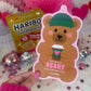 Bearista Coffee Cup Silly Straw Printable Valentines