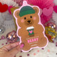 Bearista Coffee Cup Silly Straw Printable Valentines