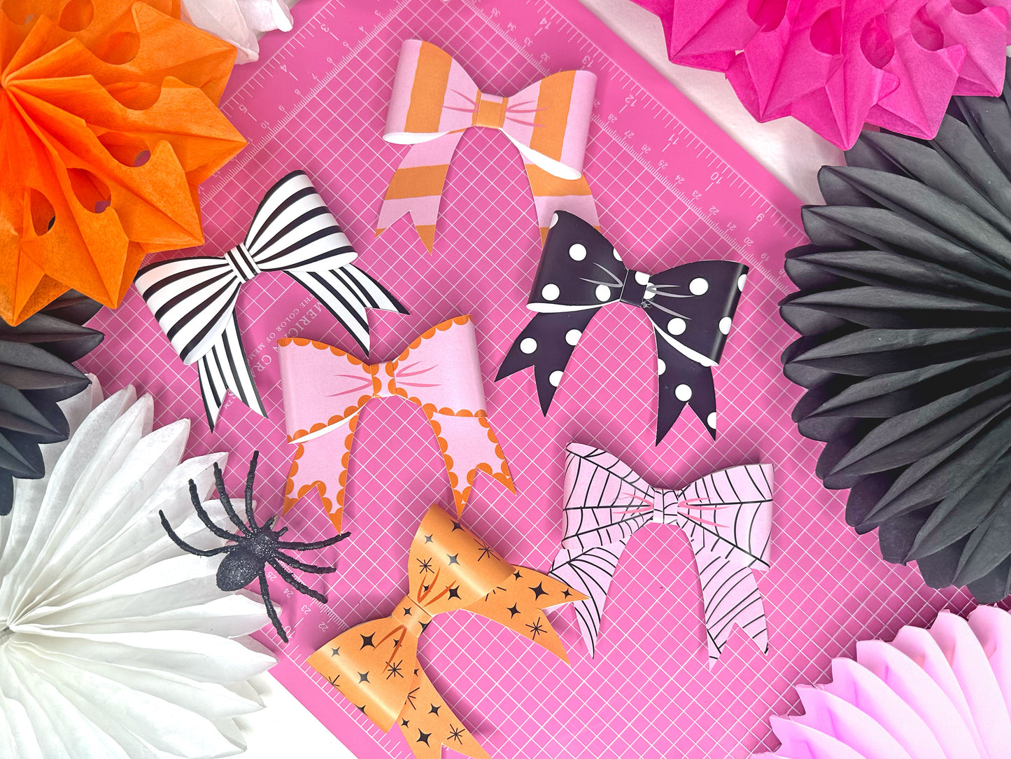 Boo La La Halloween Party Decor Set, Printable Flags, Picks and Signs