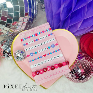 Beaded Bracelet Printable Valentine Cards
