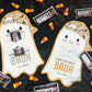 Camo Hat Ghost Printable Halloween Treat Cards for Kids