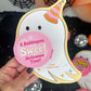 Bubble Tape Bubblegum Ghost Printable Halloween Treat Card for Kids