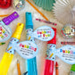 Printable First Day of School Bubble Wand Tags, Back to School Bubbles of Fun Tags