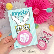 Load image into Gallery viewer, Easter Bunny Bubble Tape Bubblegum Printable Cards for Kids
