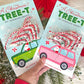 Christmas Tree Cakes Santa Car Printable Treat Cards