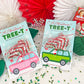 Christmas Tree Cakes Santa Car Printable Treat Cards