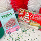 Christmas Tree Cakes Santa Car Printable Treat Cards