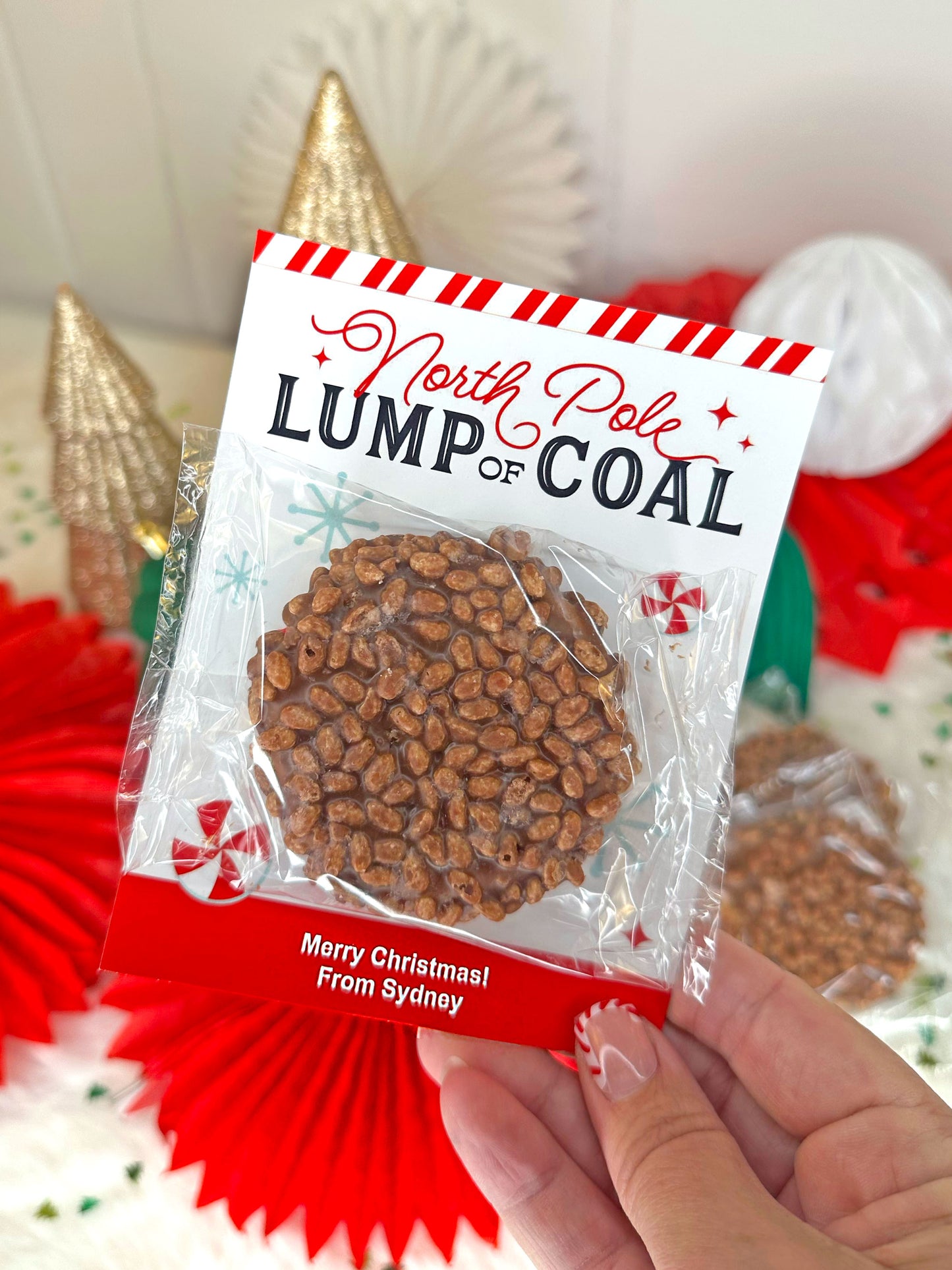 Lump of Coal Funny Christmas Treat Printable Cards