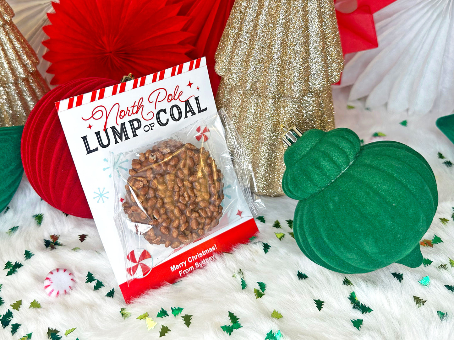 Lump of Coal Funny Christmas Treat Printable Cards