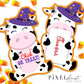 "Chick or Treat" Printable Halloween Cow Gift Card Holder