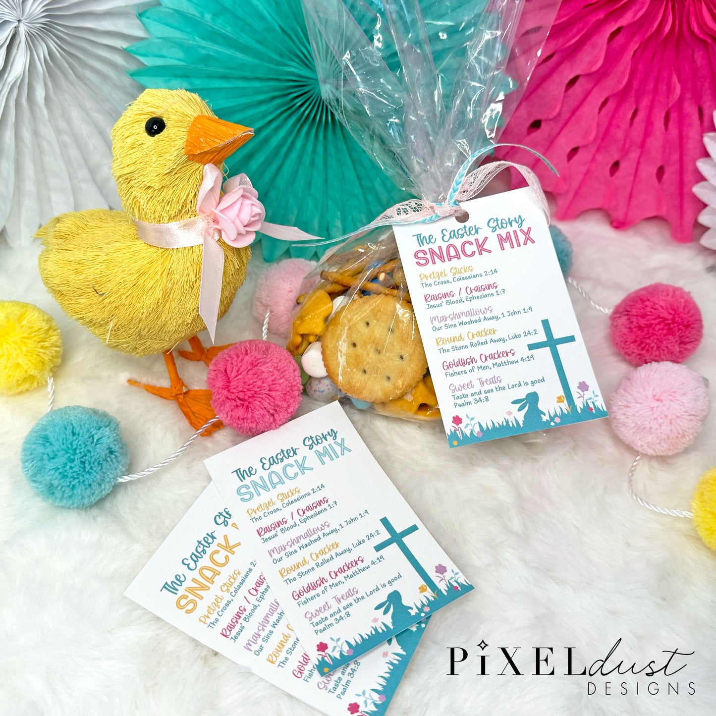 The Easter Story Snack Mix Printable Tag and Bag Topper