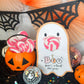 Cute Ghost Halloween Treat Holder Printable Card