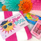 "Goodbye School Hello Pool" Printable Graduation Gift Tag