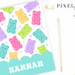 Sweet Gummy Bear Personalized Binder Cover Set