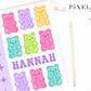 Sweet Gummy Bear Personalized Binder Cover Set