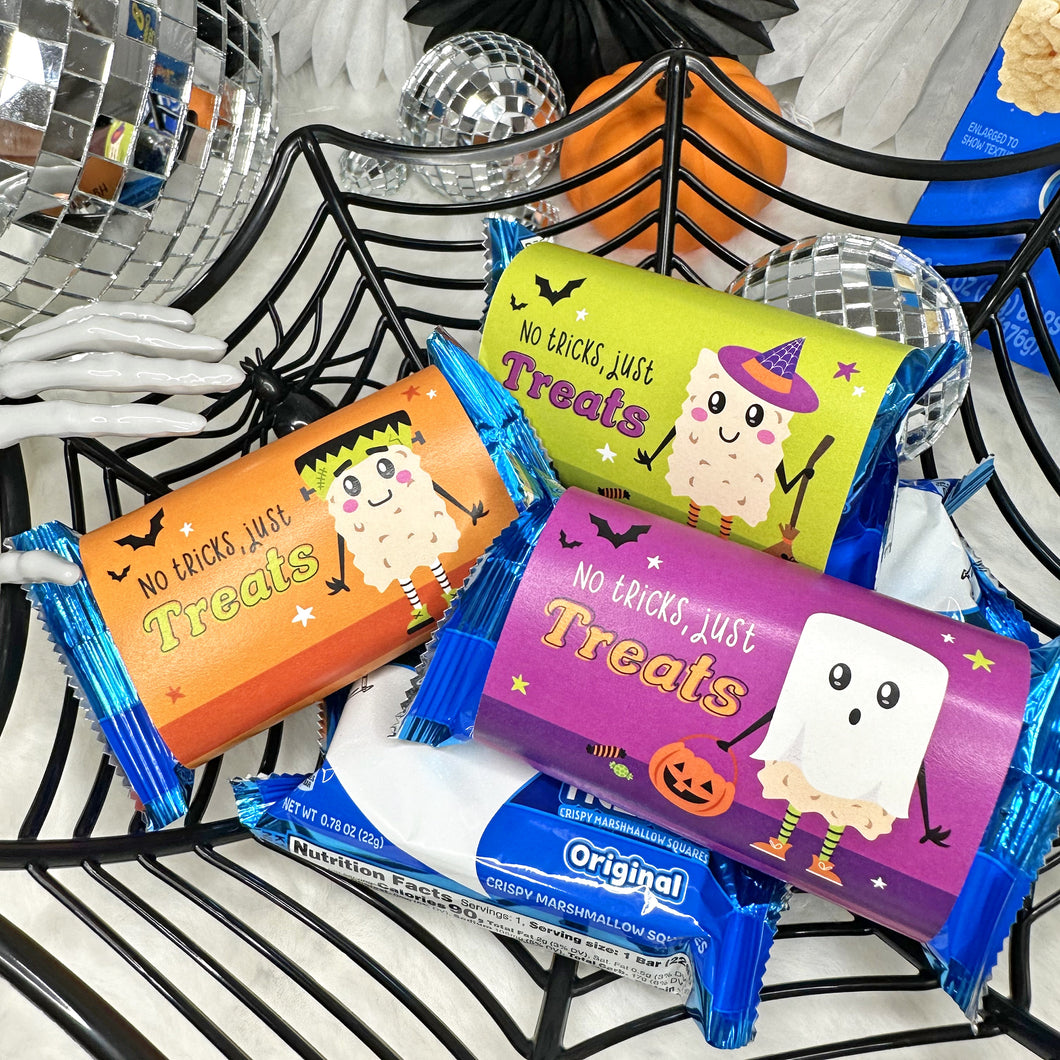 Halloween Rice Krispie Treats Printable Wrappers / Cards