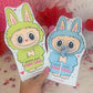 Cute Monster Bunny Printable Valentine Treat Holder Cards for Kids