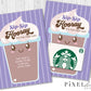 First Day of School Teacher Gift, Printable Coffee Gift Card Holder