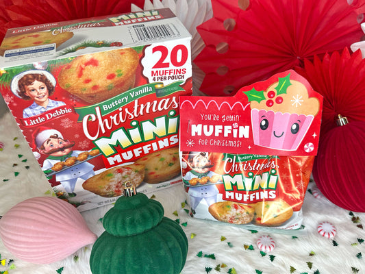 Christmas Muffins Printable Bag Topper Treat Cards