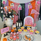 Boo La La Halloween Party Decor Set, Printable Flags, Picks and Signs