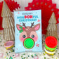 Play Dough Rudolph Printable Christmas Treat Cards for Kids