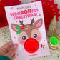 Play Dough Rudolph Printable Christmas Treat Cards for Kids