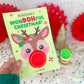 Play Dough Rudolph Printable Christmas Treat Cards for Kids