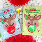 Play Dough Rudolph Printable Christmas Treat Cards for Kids