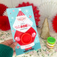 Play Dough Santa Claus Printable Christmas Treat Cards for Kids