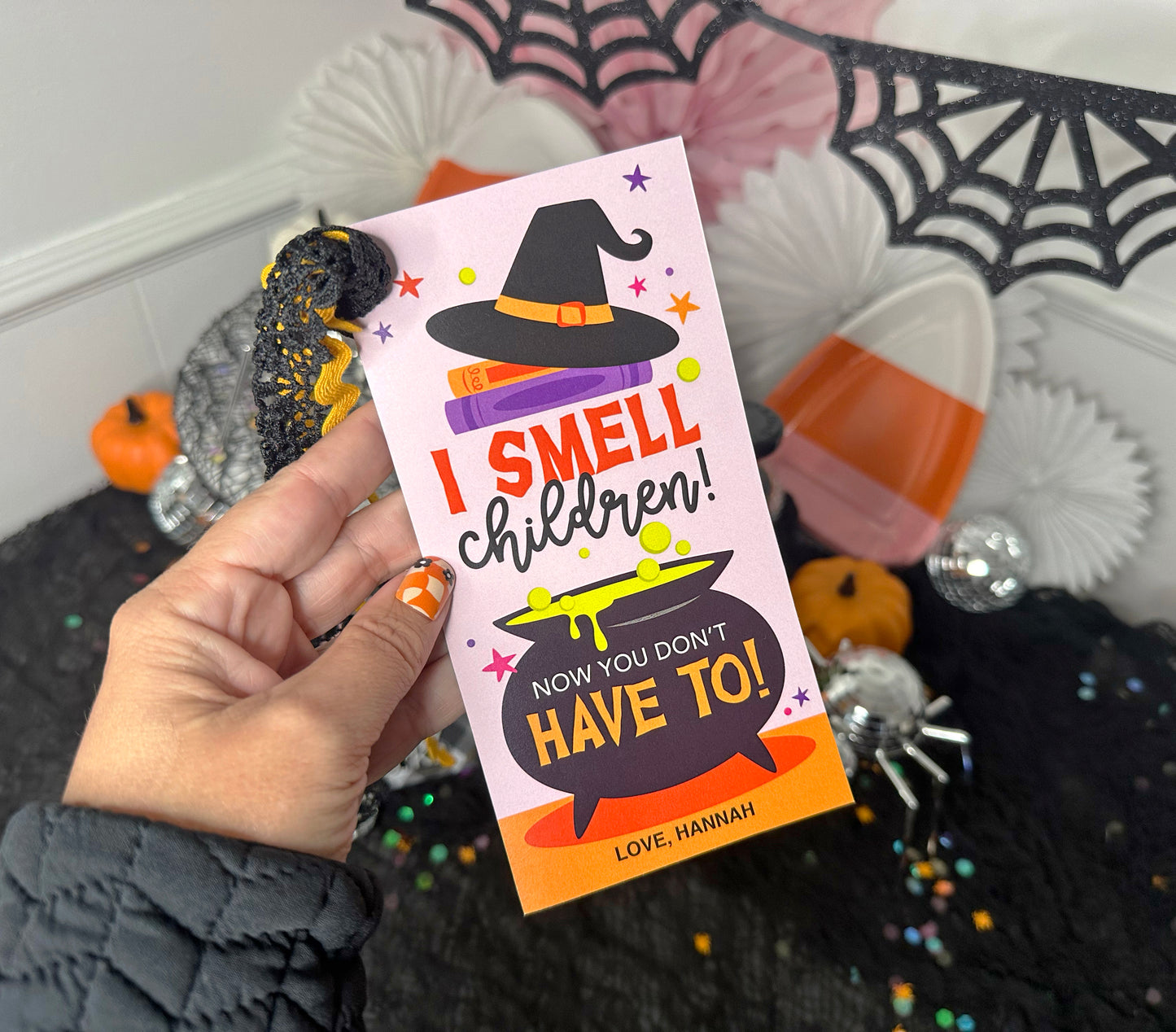 I Smell Children Funny Halloween Teacher Gift Tags