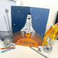 Astronaut Space Shuttle Personalized Binder Cover Set