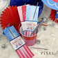 Let the Sparks Fly Like the 4th of July Sparkler Holder Cards, Patriotic Party Favors