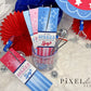 Let the Sparks Fly Like the 4th of July Sparkler Holder Cards, Patriotic Party Favors